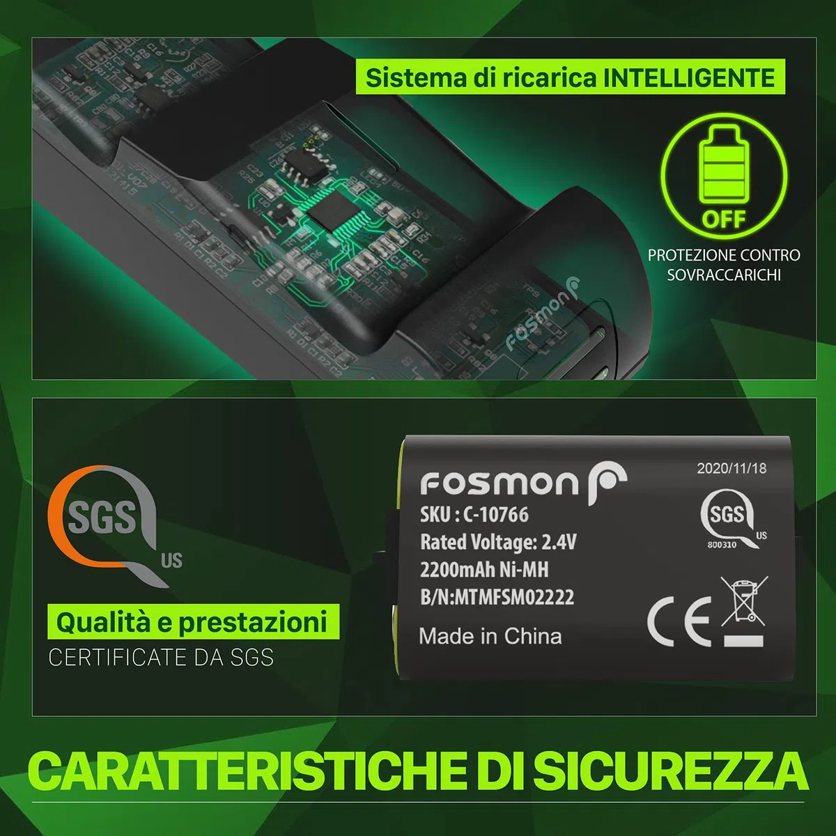 Fosmon Dual 2 MAX Cargador Compatible con Mando Xbox Series X/S (2020), Xbox One/One X/One S Elite Controller, (Doble Estación) Estación de Carga Rápida con 2x 2200mAh Ni-MH Batería Recargable - Negro