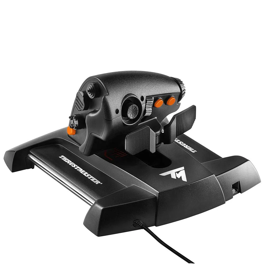 Thrustmaster TWCS Throttle - Mando de Potencia para PC (Tecnología de Raíles Deslizantes S.M.A.R.T, 14 Botones, Hat Switch de 8 Direcciones, Ideal para Elite Dangerous y Flight Simulator) Negro