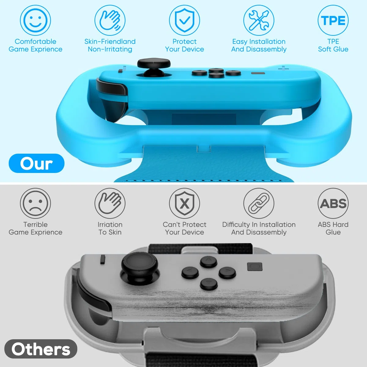 Muñequeras para Dance 2025 2024 2023 2022 Switch y para Zumba Burn It Up – Correas elásticas ajustables mejoradas para Nintendo Switch y Switch OLED Dance, paquete de 2 brazaletes para adultos y niños
