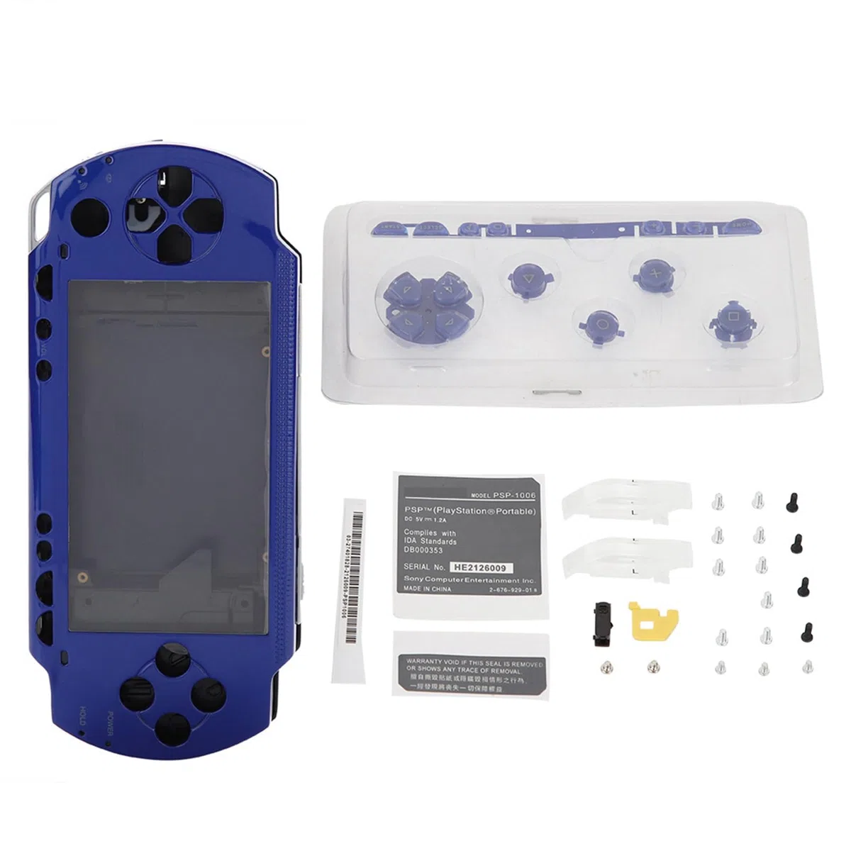 Carcasa de Repuesto 1000, Carcasa Antideslizante de Protección Fuerte Fácil de Cambiar con Botones, para Periféricos de Juego de Carcasa (Azul)