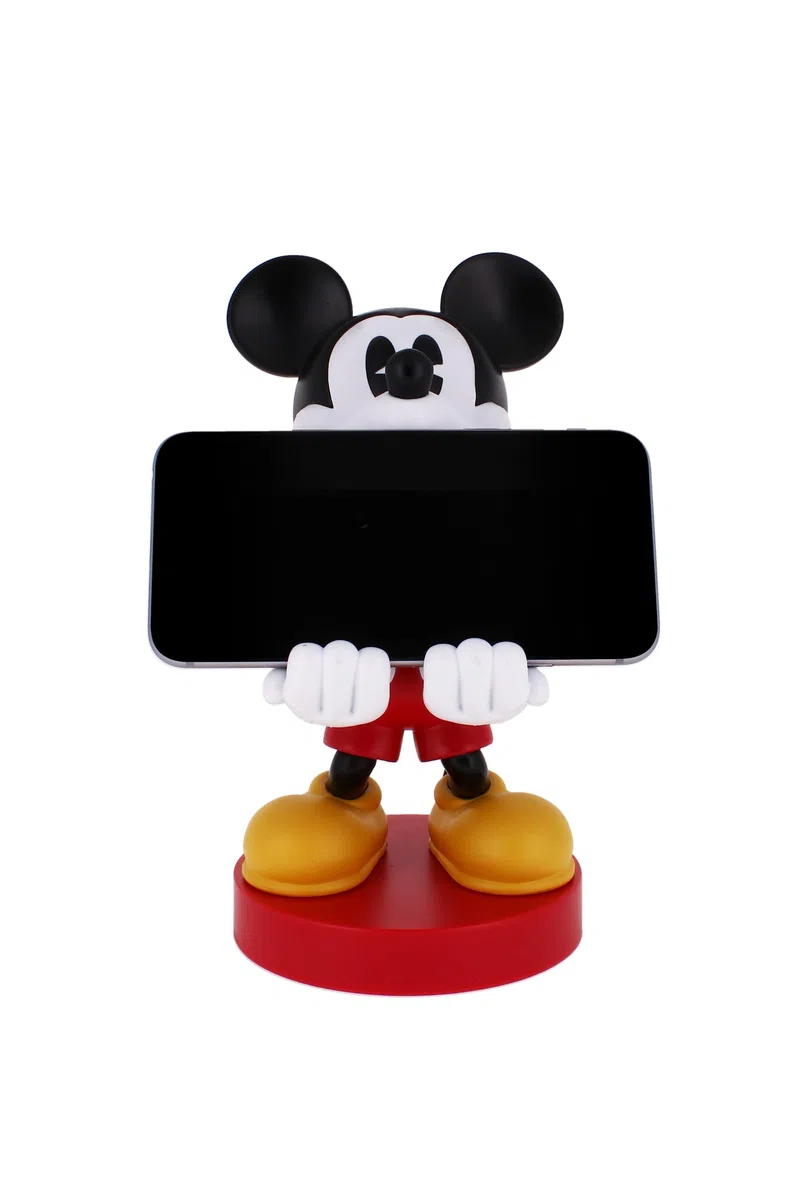 Cableguys Mickey Mouse Soporte Mando y Movil - Figuras Soporte para movil y Mando, Compatible con Xbox, PlayStation y la mayoría de mandos estándar, Accesorios Escritorio para Setup Gaming