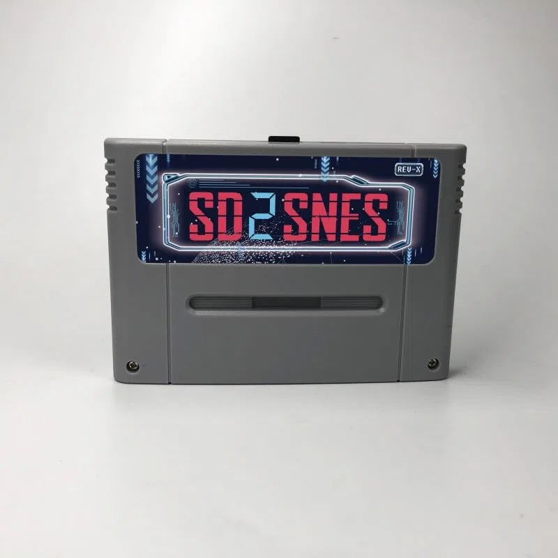 Cartucho Flash SD2SNES Rev. X compatible con Super Nintendo y Super Famicom (Gris)