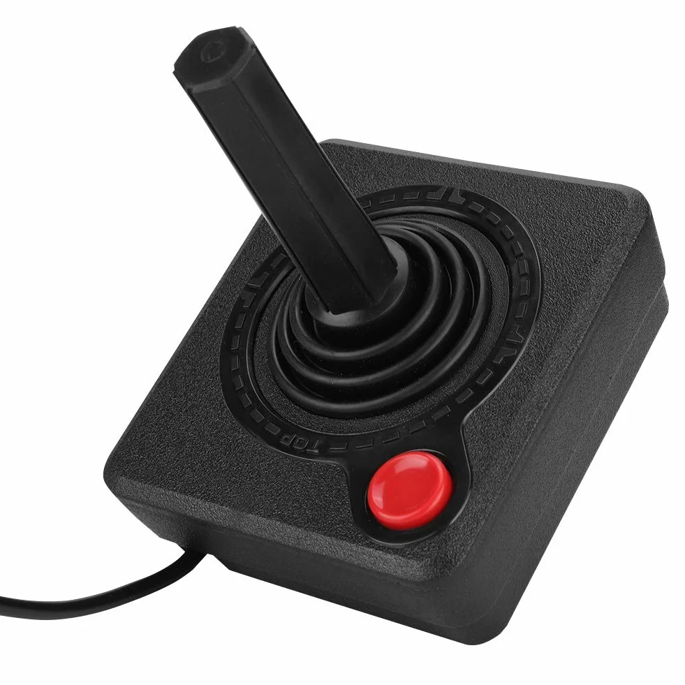 Nikou Joystick - Controlador de Joystick analógico 3D clásico Retro Resistente al Desgaste Control de Juego para A-tari 2600 A-tari 7800