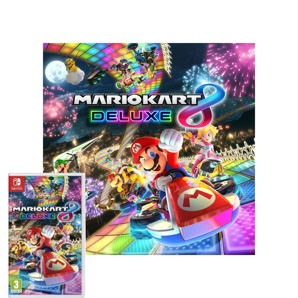 Nintendo Switch Consola Rojo Neón/Azul neón 32 GB + Mario Kart 8 Deluxe