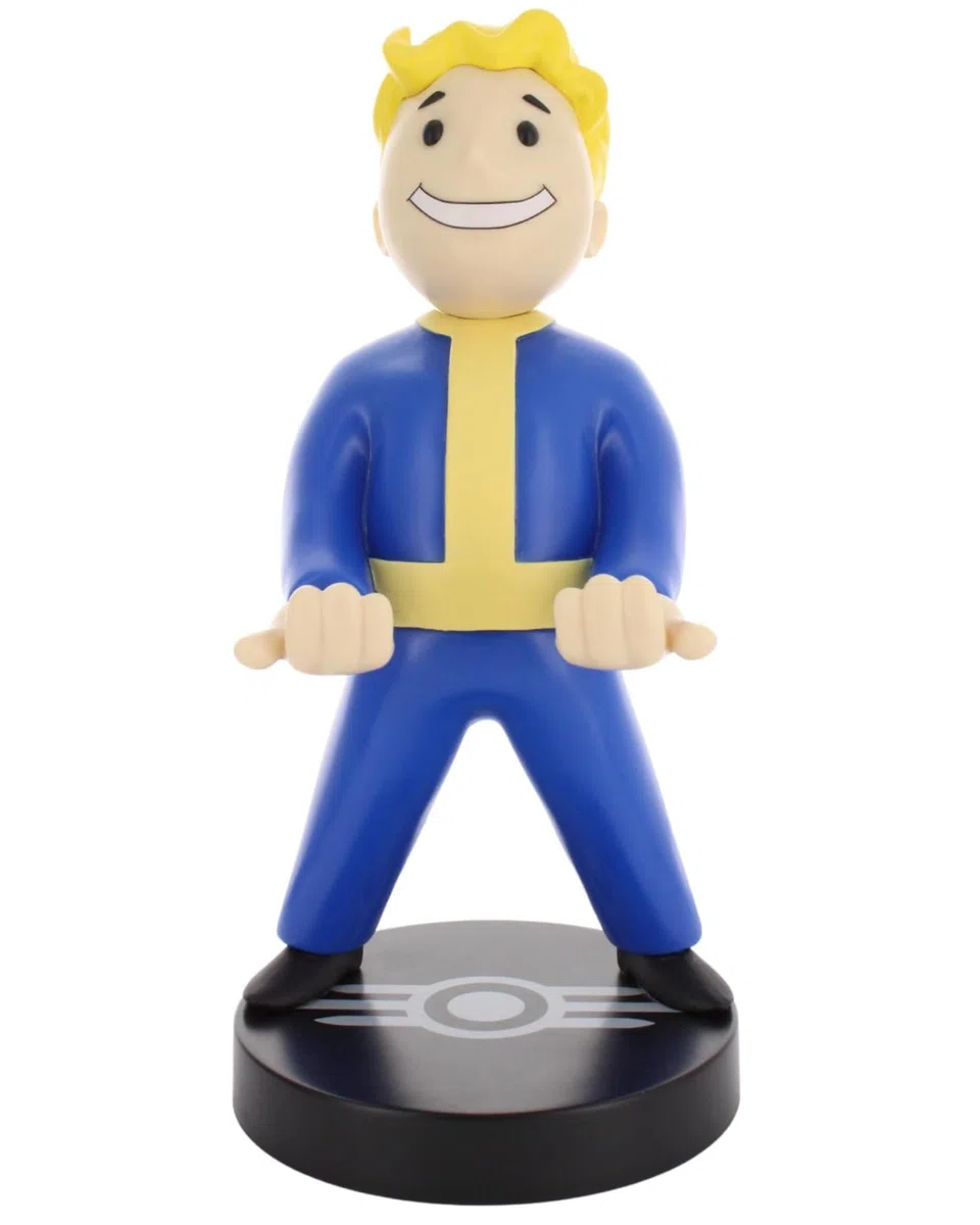 Cableguys Fallout Vault Boy Soporte Mando y Movil - Figuras Soporte para movil y Mando, Compatible con Xbox, PlayStation y la mayoría de mandos estándar, Accesorios Escritorio para Setup Gaming