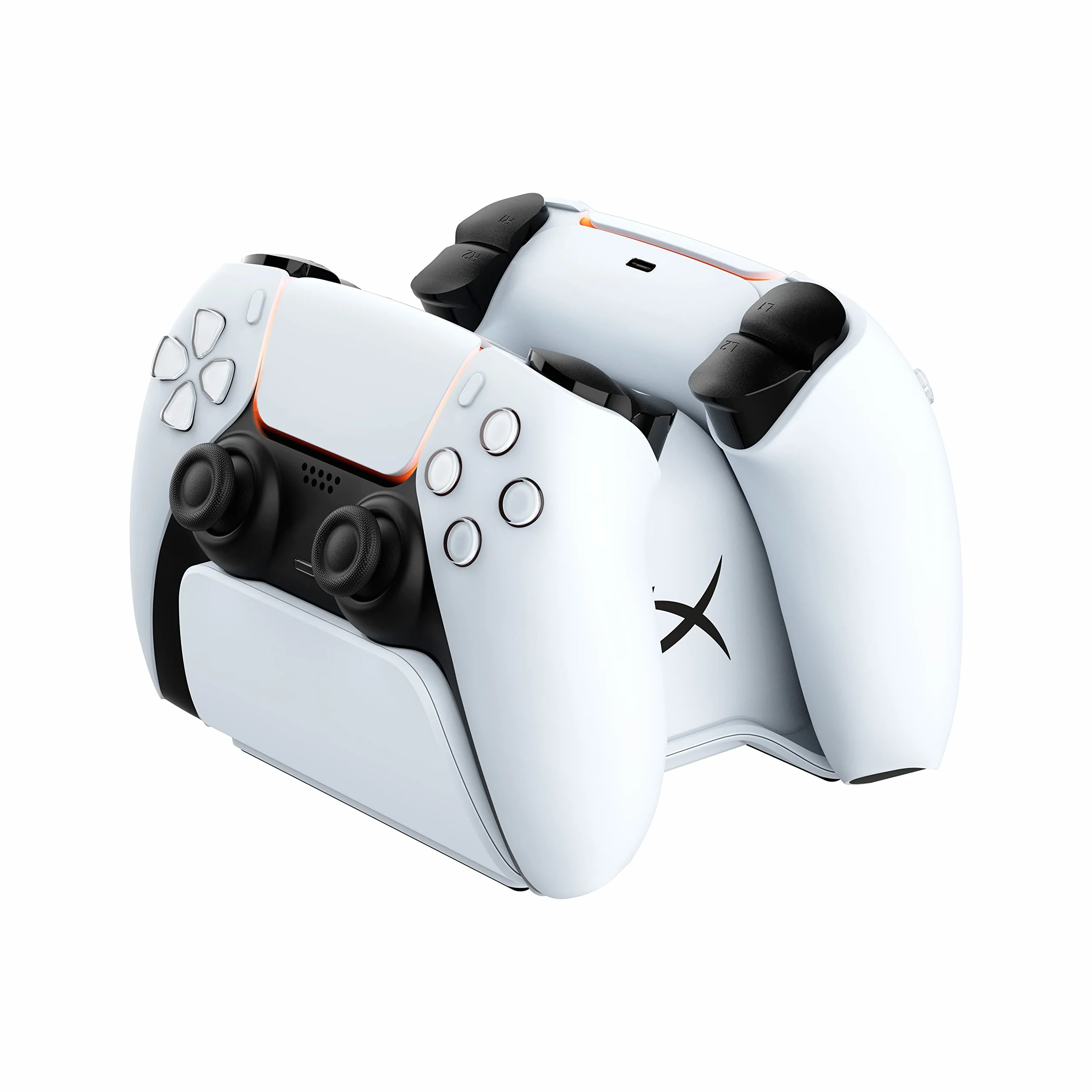 HyperX ChargePlay Duo - Estación de carga para controladores inalámbricos Playstation 5 DualSense, base ponderada y acoplamiento seguro, diseño compacto, cable USB-C incluido