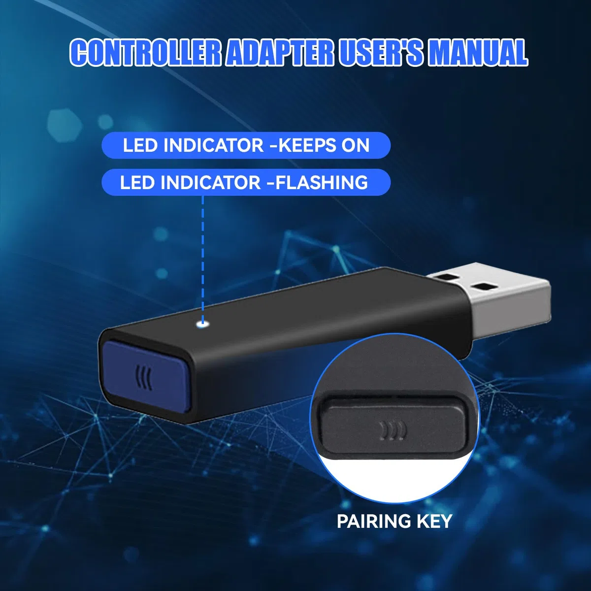 Adaptador Mando para PC Windows 10/11/8/8.1/7 Gaming Receiver inalámbrico Compatible con Xbox One/One X S/Series X S/Elite Series Controller