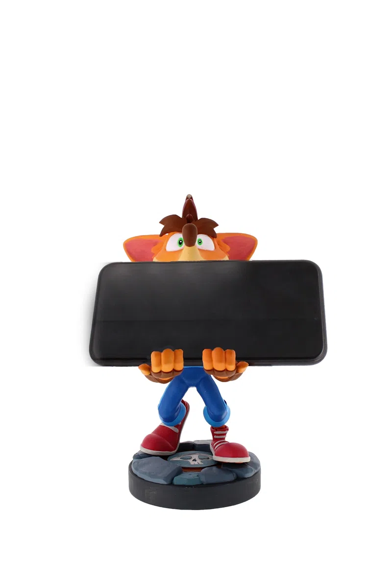 Cableguys Crash Bandicoot 4 Soporte Mando y Movil - Figuras Soporte para movil y Mando, Compatible con Xbox, PlayStation y la mayoría de mandos estándar, Accesorios Escritorio para Setup Gaming