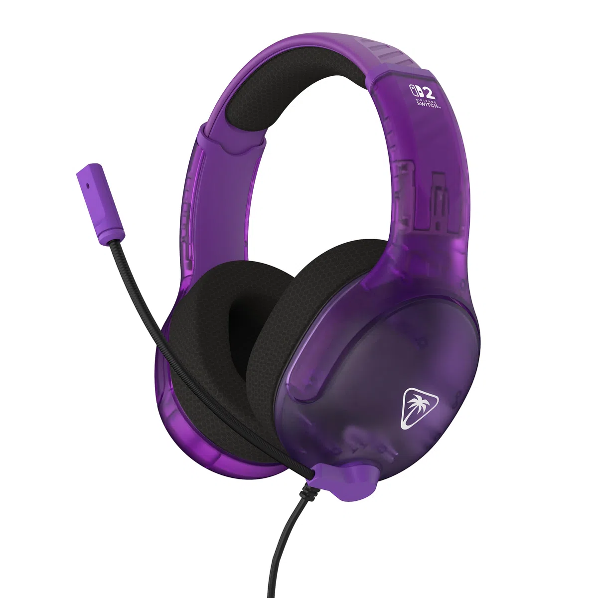 Turtle Beach Airlite Fit Auriculares con Cable para Juegos en Morado fantasmal con Licencia Oficial para Todos los Nintendo Switch: micrófono abatible y silenciable, Orejeras de Comodidad Superior