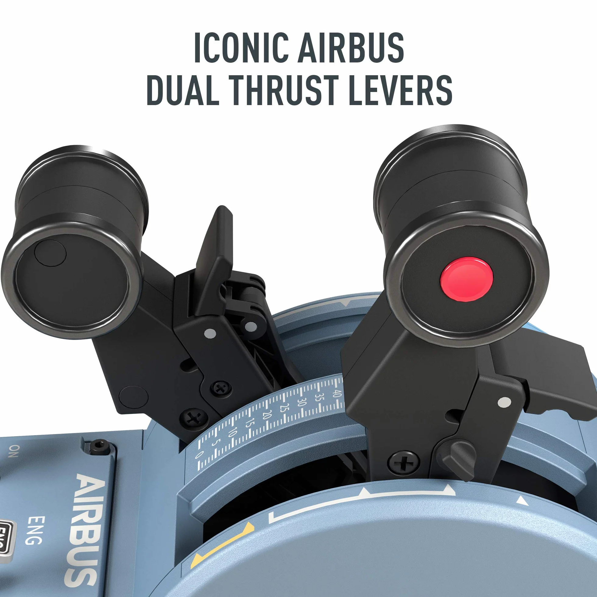 Thrustmaster TCA Captain Pack Airbus Edition Réplicas ergonómicas - Compatible con PC
