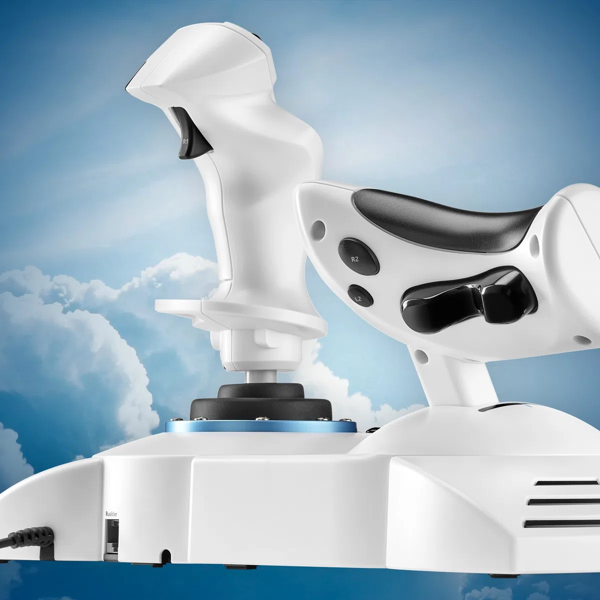 Thrustmaster T.Flight Hotas 5 Microsoft Flight Simulator Edition - Joystick de Vuelo, Mando de Potencia y Controlador de Simulación con Licencia Oficial de Microsoft Flight Simulator para PS5, PS4, PC