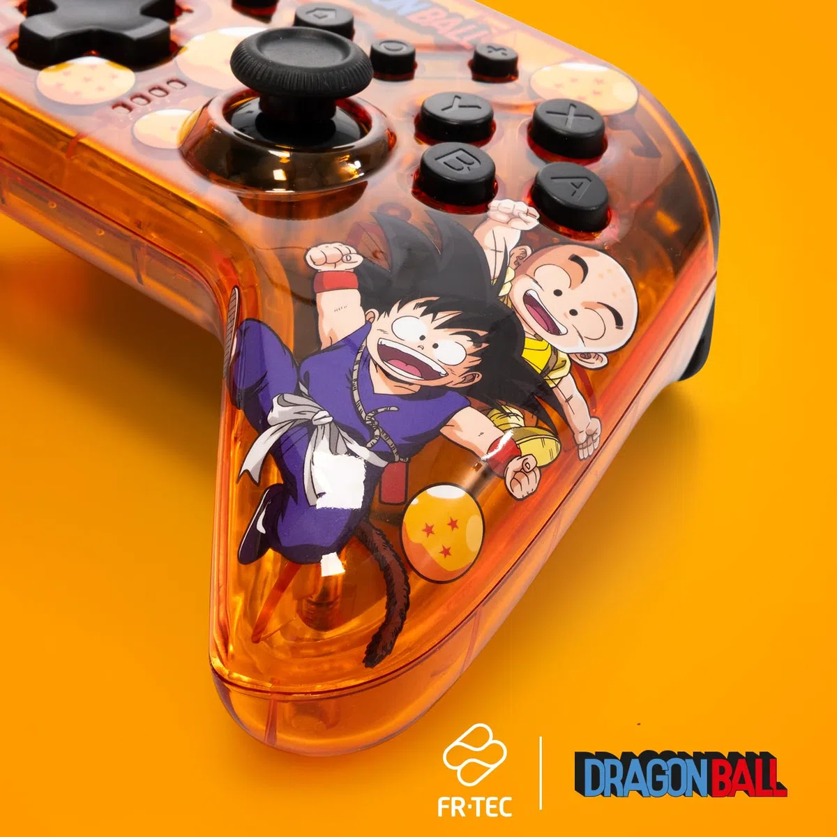 FRTEC - Mando Inalámbrico Dragon Ball Kame para Switch, PC, Móviles, Bluetooth, Luz LED RGB, Gran Autonomía