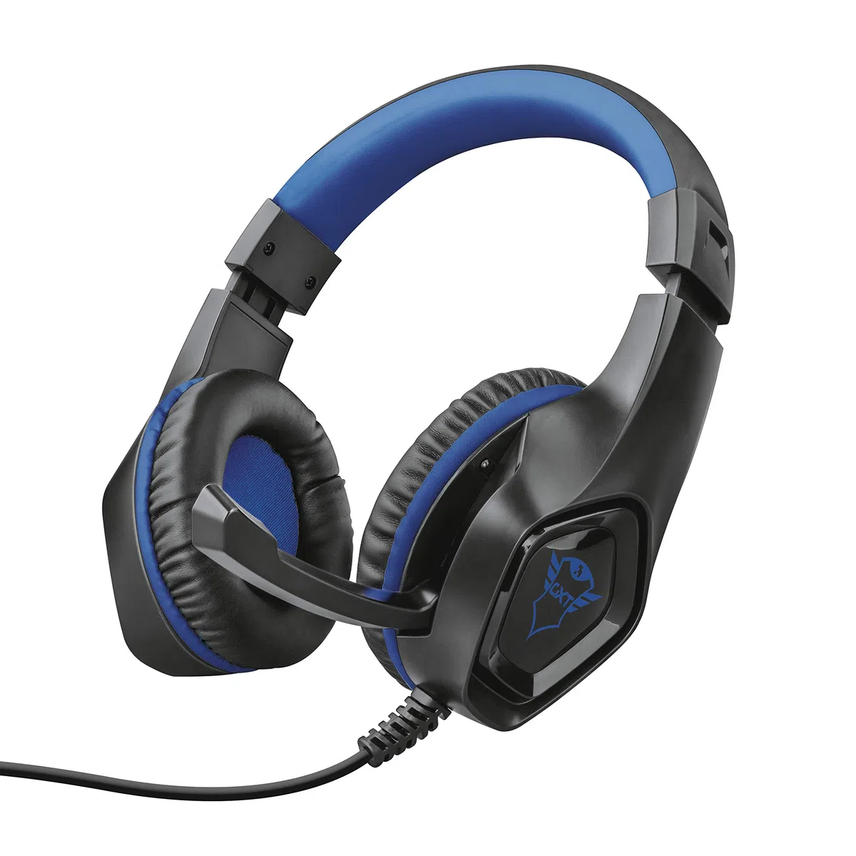 Trust Gaming Cascos PS4 & PS5 GXT 404B Rana Auriculares Gamer con Micrófono Plegable y Corto y Diadema Ajustable, Cable de 2 m, para PlayStation 4 & 5 - Azul