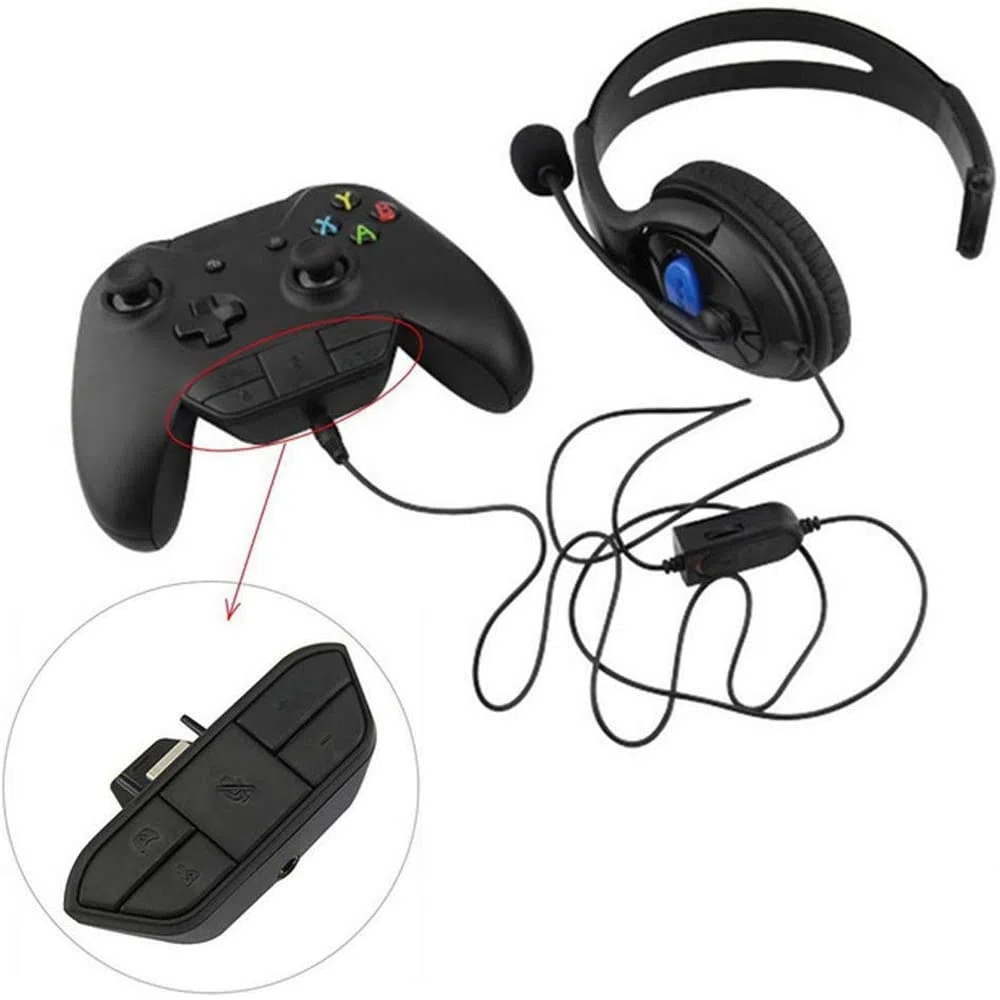 Adaptador de juego de audio estéreo para Microsoft Xbox One, adaptador de auriculares estéreo para mando Microsoft Xbox One