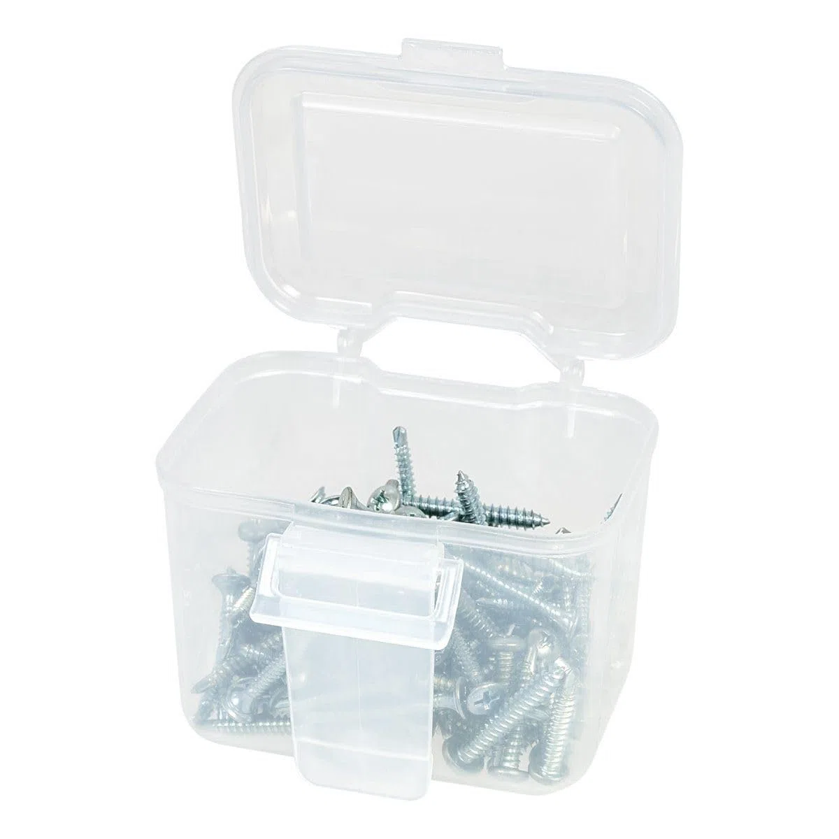 Iris Ohyama, Caja de almacenamiento de bricolaje, 9 compartimentos de Tornillo extraíbles, soporte para cinturón, garaje - Unit Case UC-9 - Gris/Negro