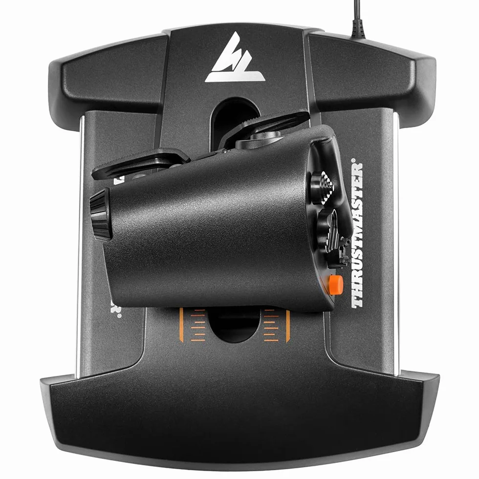 Thrustmaster TWCS Throttle - Mando de Potencia para PC (Tecnología de Raíles Deslizantes S.M.A.R.T, 14 Botones, Hat Switch de 8 Direcciones, Ideal para Elite Dangerous y Flight Simulator) Negro