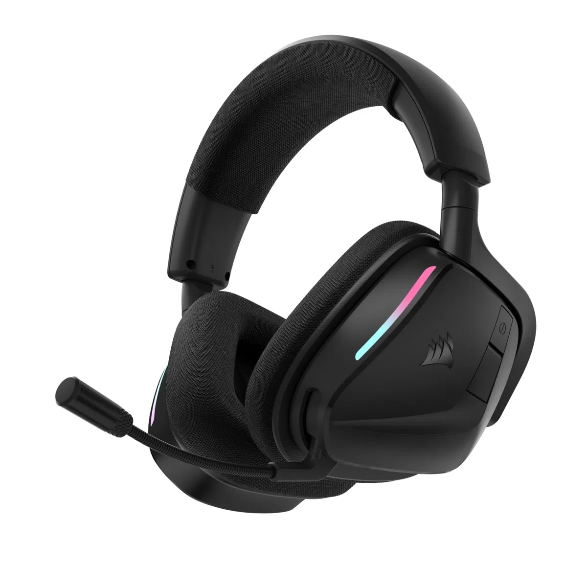 Corsair Void v2 Auriculares Inalámbricos para Juegos – Carbono | Bluetooth, Dolby Atmos, Batería de 70 Horas, Inalámbrica de Doble Banda, Carga Rápida - PC, PS5, PS4, Switch y Móvil