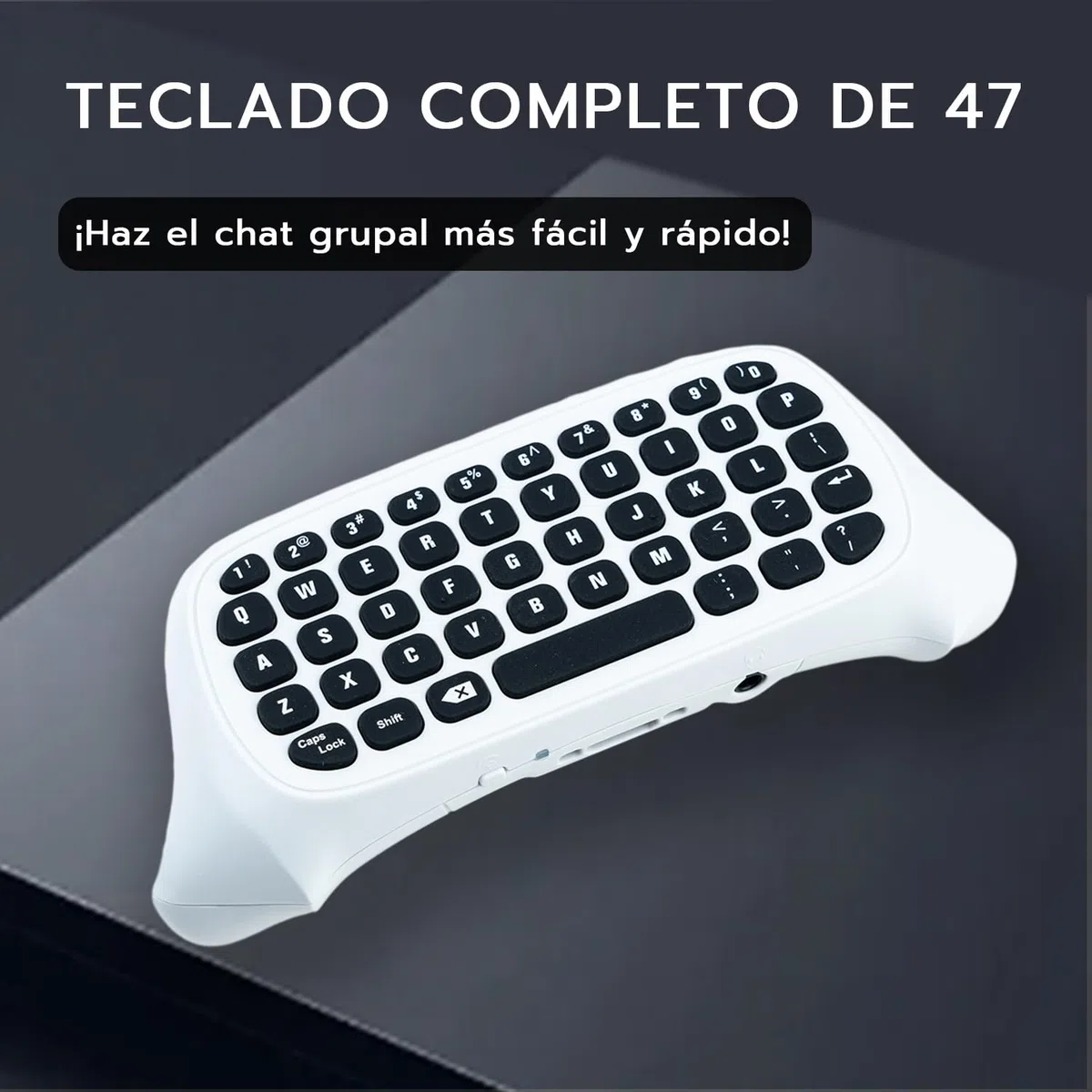 Mcbazel Teclado portátil inalámbrico 2.4G Mini para Xbox Series X/Series S/Xbox One Slim/Xbox One/Xbox One S/Xbon One X Controller Admite conector de audio de 3,5 mm