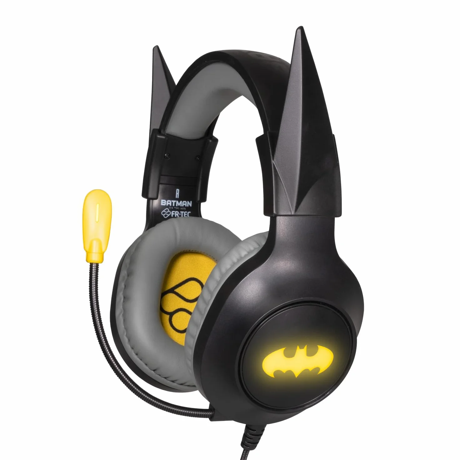 FRTEC - Auriculares Gaming Batman con Cable y Luz LED RGB, para PlayStation 5, PS4, Xbox Series X/S, Xbox One, Nintendo Switch, PC, Mac