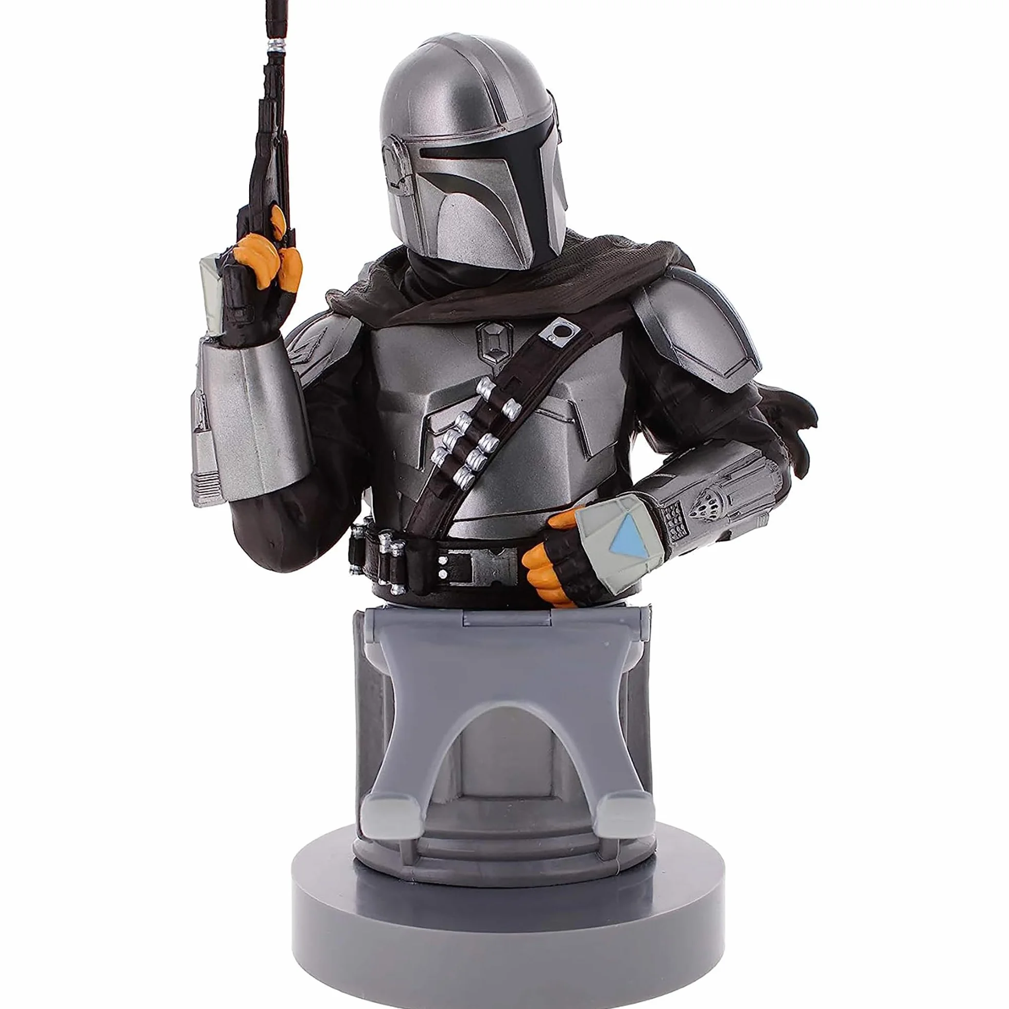 Exquisite Gaming: Star Wars: The Mandalarian - Soporte Original para teléfono móvil y Controlador de Juegos, Soporte para Dispositivo, Cable Guys, Figura con Licencia