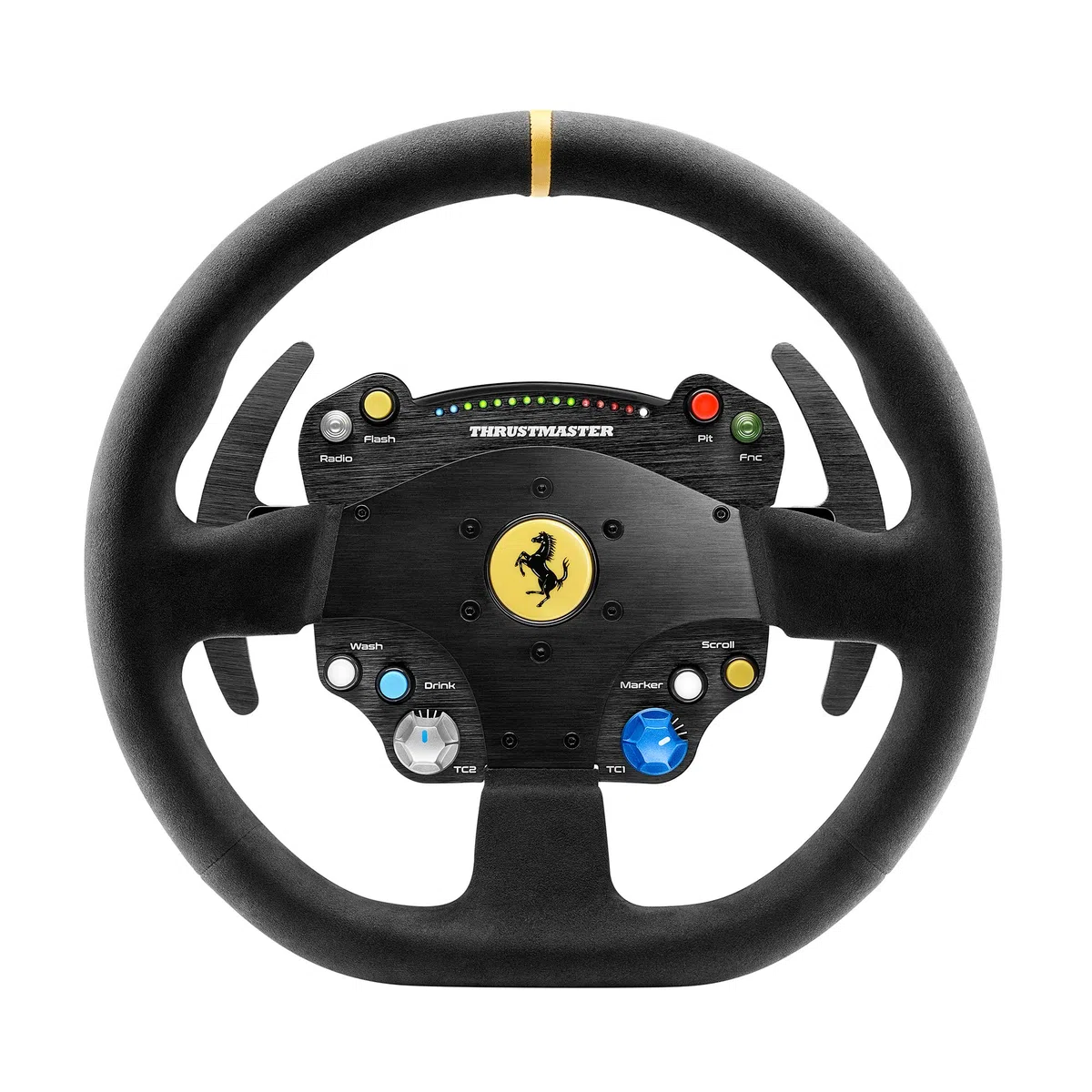 Thrustmaster TS-PC Racer - Volante Profesional con Force Feedback de 2ª Generación, Frontal de Metal, 25 Botones de Acción, LEDs de Revoluciones, Fuente de Alimentación Turbo, PC
