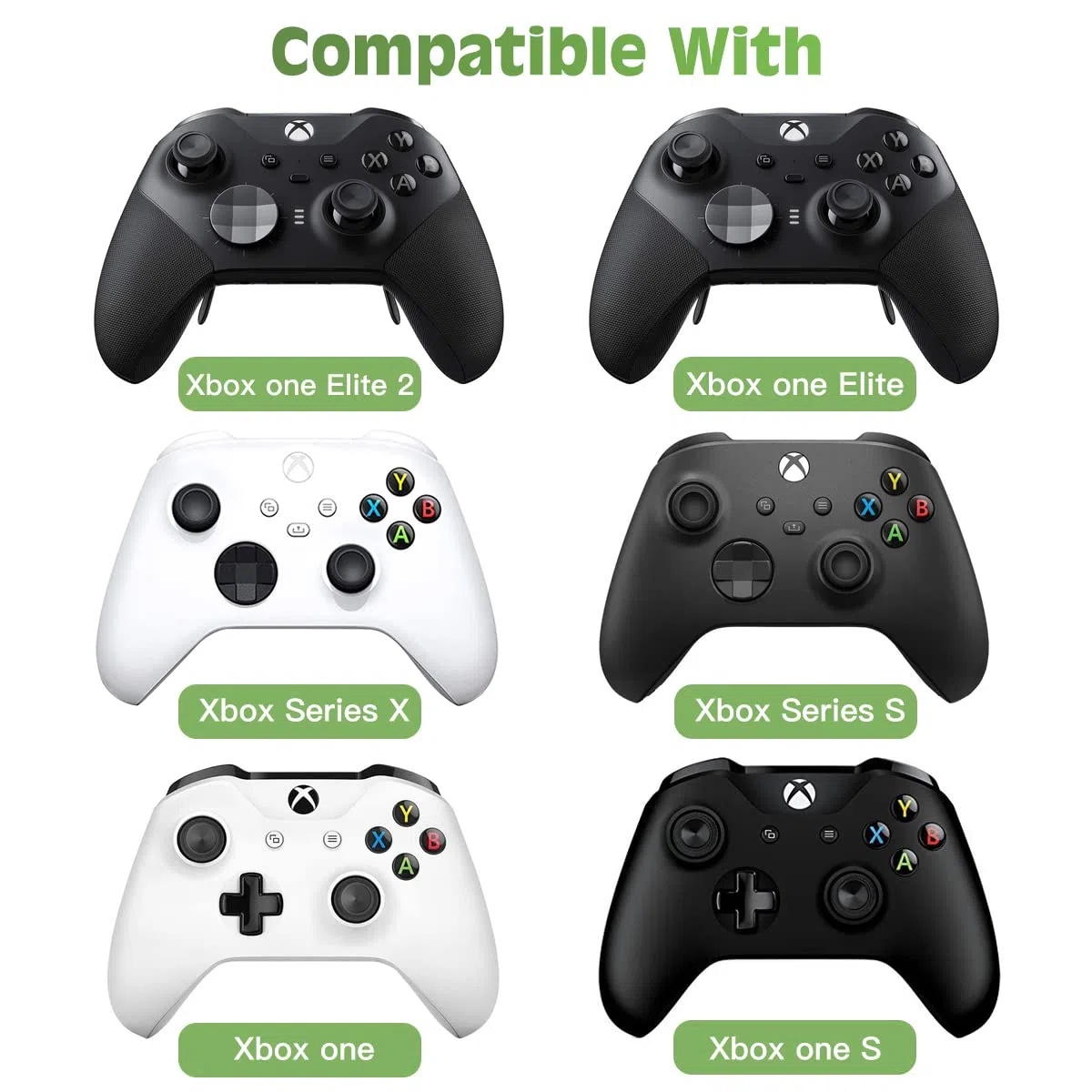 TiMOVO Mini Teclado con retroiluminación Verde para Xbox One, Xbox Series X|S, Mando de Juego del Teclado con Auriculares y Conector de Audio, para Xbox One/One S/One Elite, Receptor 2.4G Incluido -