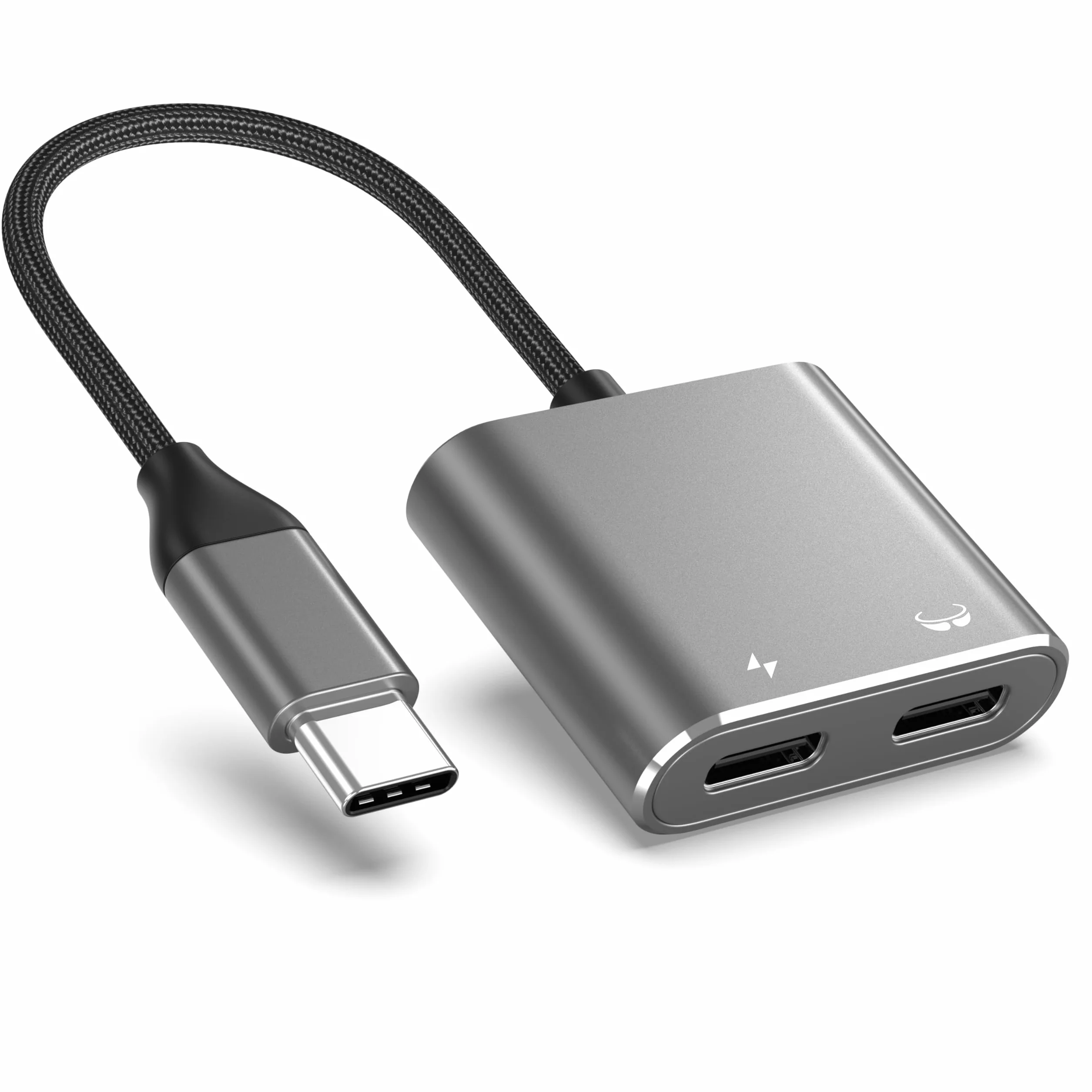 Adaptador de Gafas USB C a AR, Carga y Juegos, Compatible con Carga rápida PD de 100 W para iPhone 17-15, Switch OLED, Steam Deck & Viture/Rokid/Xreal/RayNeo AR Gafas 1080P 120Hz/4K 60Hz