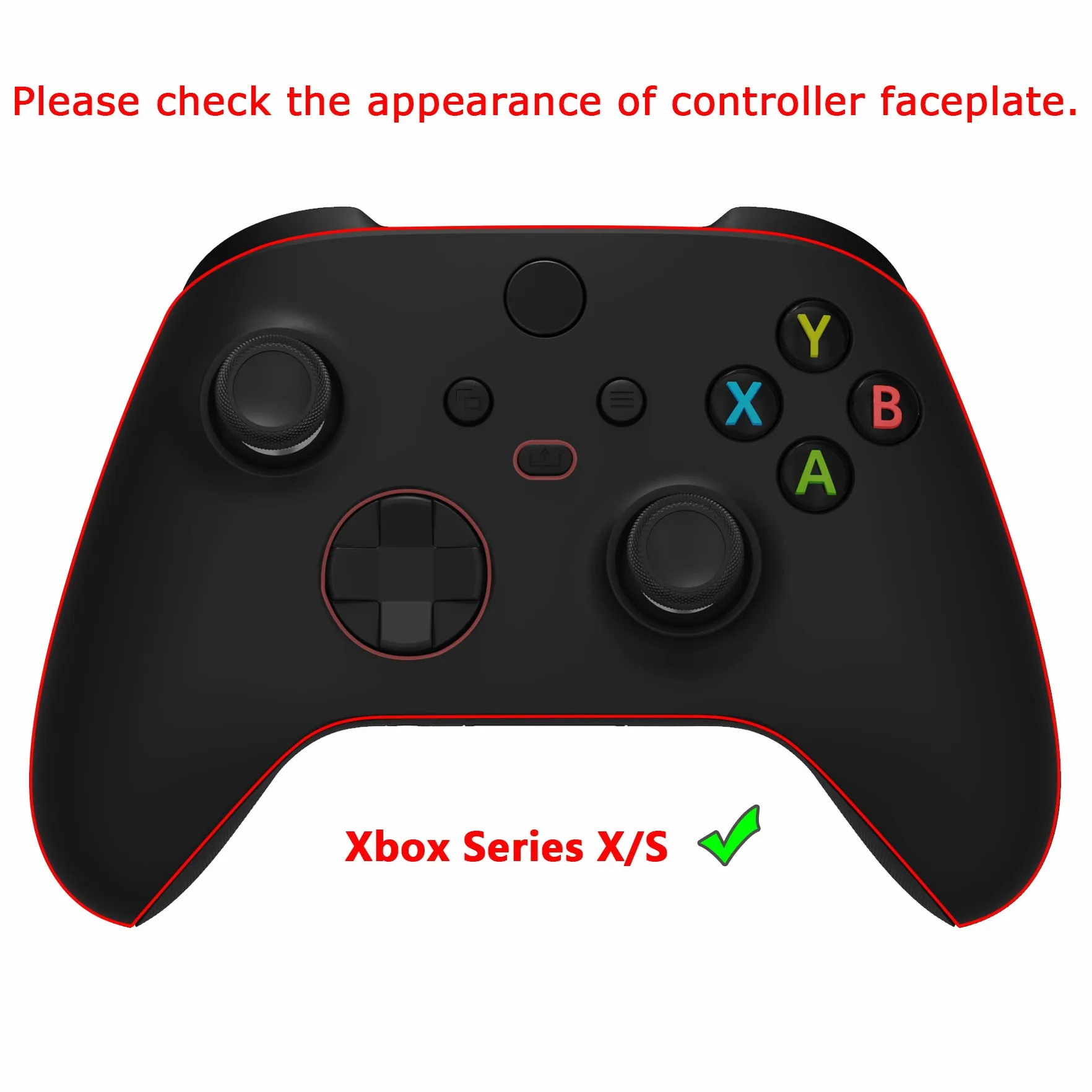 eXtremeRate Carcasa Transparente para Xbox Series X S Mando Carcasa Completa Protector Placa Trasera Funda Frontal Empuñadura Agarre con Botones para Xbox Series S X Control-No Incluye Mando(Azul)