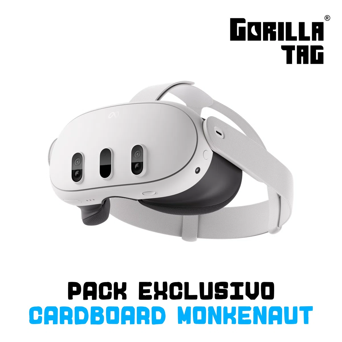 Meta Quest 3 512 GB | Gafas de realidad virtual sin cables — Pack Cardboard Monkenaut — Exclusivo de Amazon