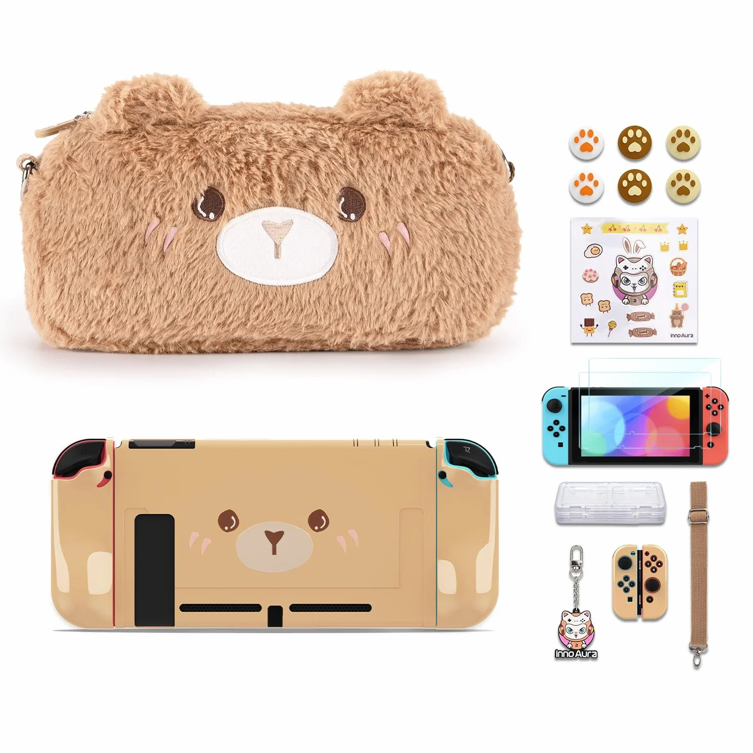 IA innoAura Funda, Switch Brown Bear, Moda