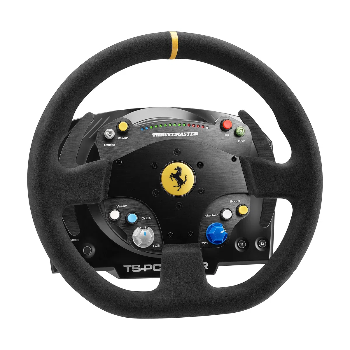 Thrustmaster TS-PC Racer - Volante Profesional con Force Feedback de 2ª Generación, Frontal de Metal, 25 Botones de Acción, LEDs de Revoluciones, Fuente de Alimentación Turbo, PC