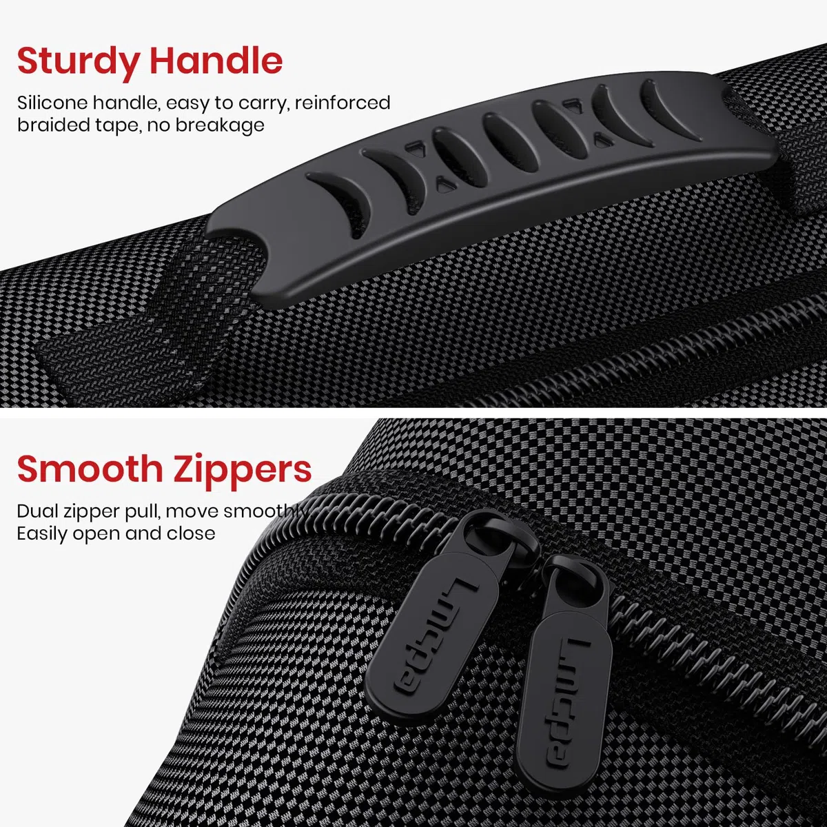 Lmcpa Funda para Nintendo Switch 2,Funda Protectora Dura de Viaje Rígida Todo en uno Grande,Estuche Rígida Portátil con Protección 22 Ranuras para Juegos para Switch 2 Accesorios,Negro