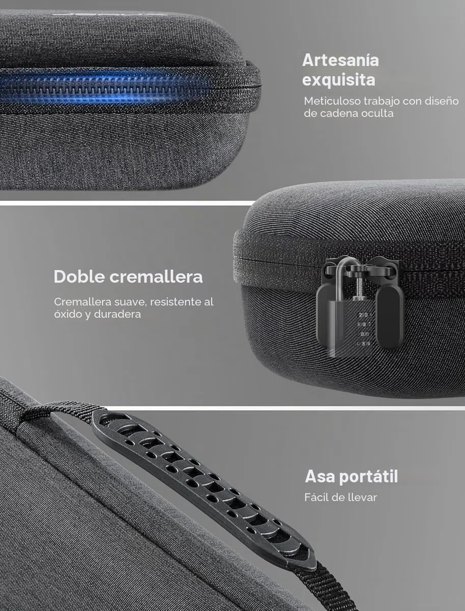 JSAUX Funda para Steam Deck/ROG Ally, Funda Rígida Protectora con Cargador Integrado y Estación de Acoplamiento, Bolsa de Viaje Portátil para Steam Deck OLED/ROG Ally X - BG0106X