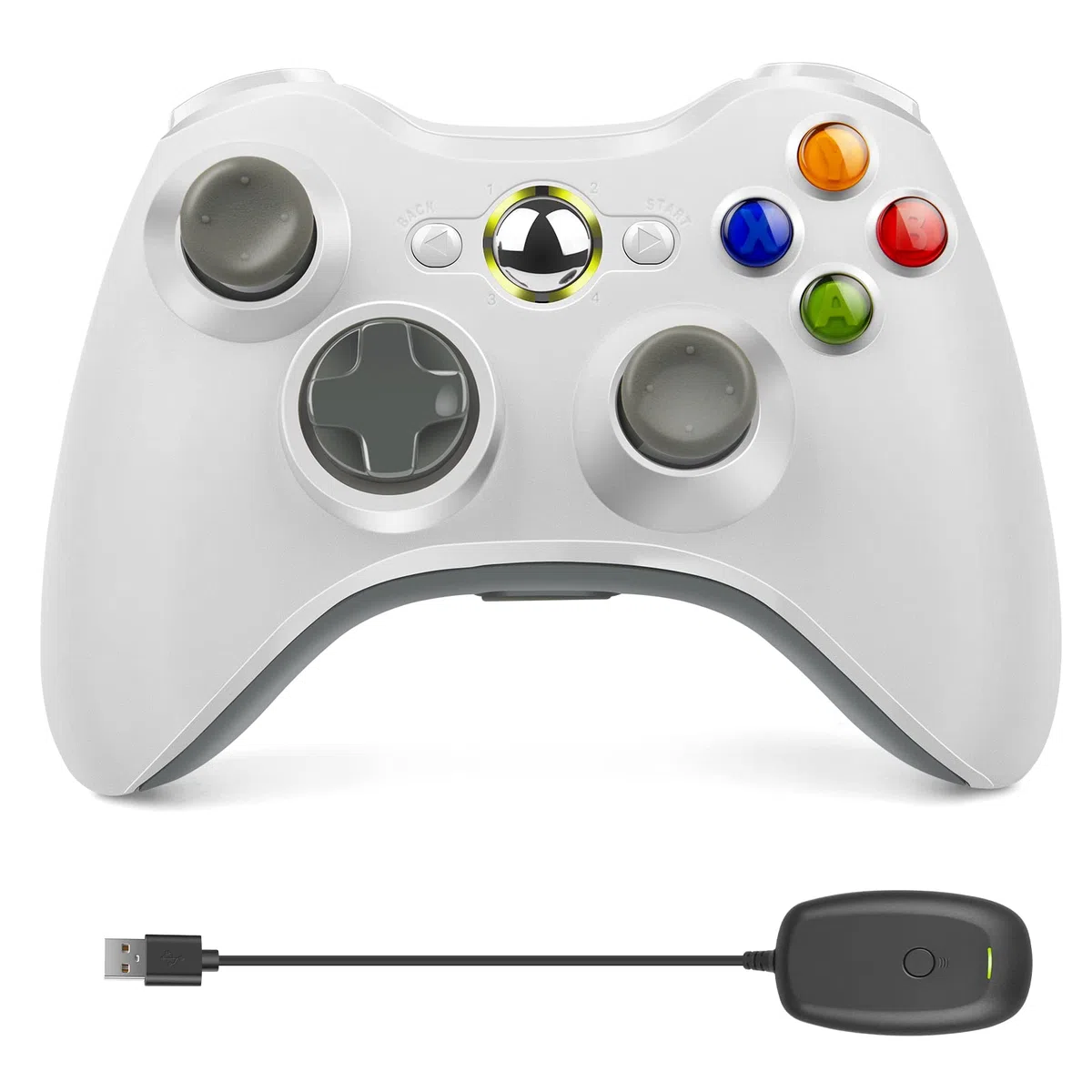 Labtec Mando Inalámbrico para Xbox 360, Gamepad Joystick Inalámbrico 2.4GHZ para Consola Xbox 360 & Slim y PC Windows XP/7/8/10/11