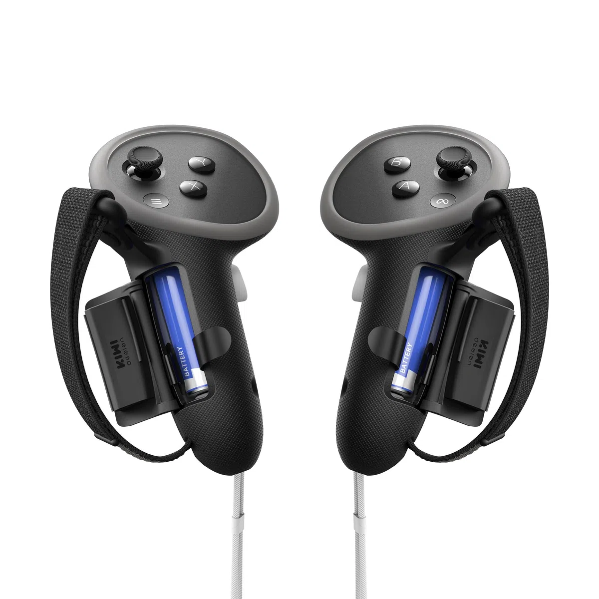 KIWI design G4 Pro Empuñaduras de Controlador Compatibles con Meta Quest 3/3S, Acreditadas por Meta
