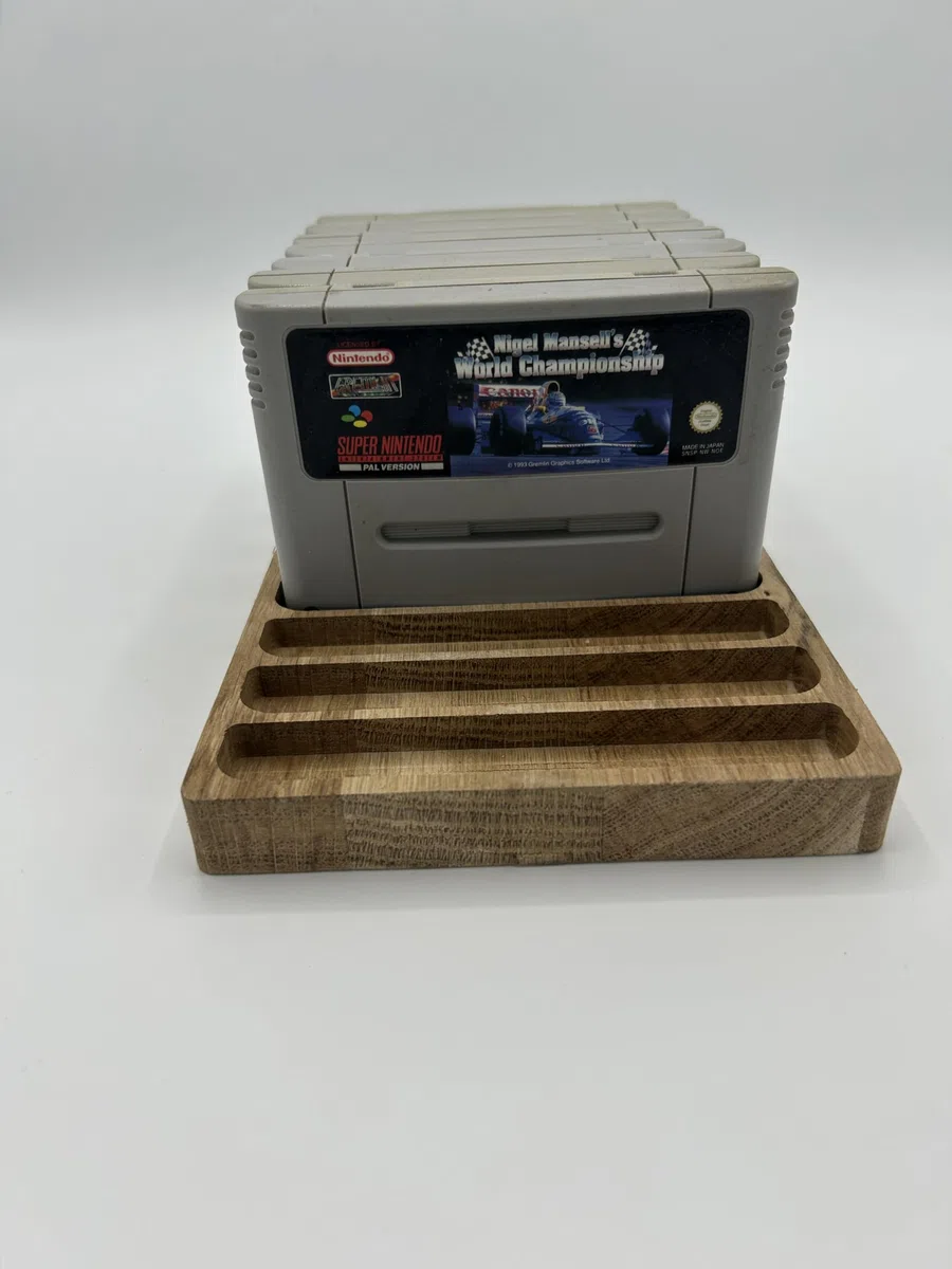 Generisch Expositor para juegos de Super Nintendo SNES PAL (10 unidades), color roble