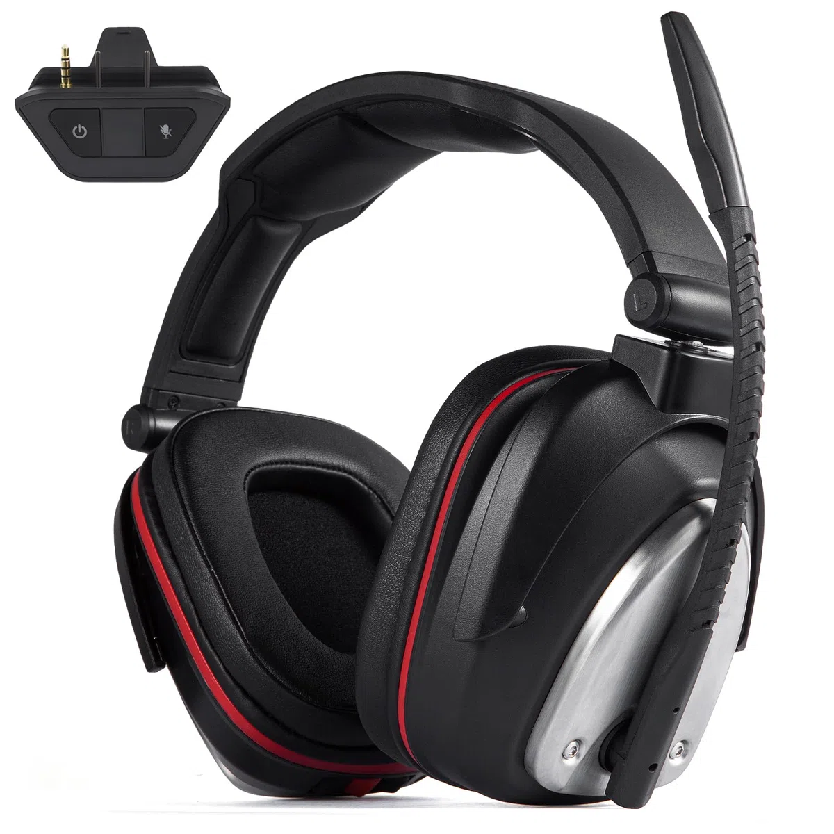 Auriculares de Juego inalámbricos para Xbox One, Xbox Series X/S Wireless Auriculares para Juegos con microfono, Bass 7.1 Sonido Envolvente, Negro