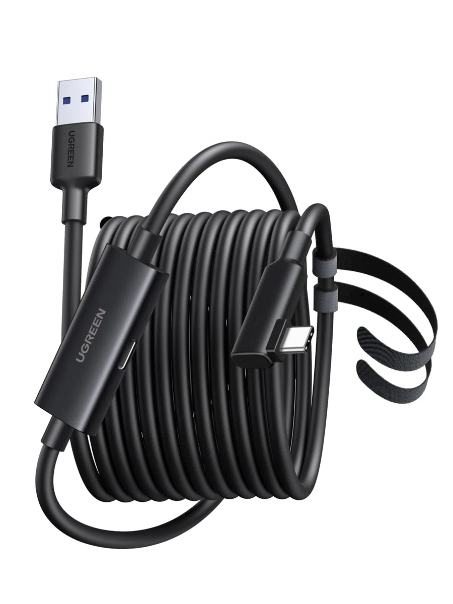 UGREEN Cable Link 5M USB 3.0, Compatible con Meta Quest 3s Quest 3 Quest 2/Pro/PC Steam VR Accesorios, 5GbpsTransferencia de Datos