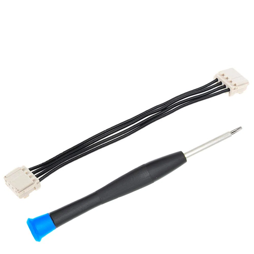 MMOBIEL Cable de alimentación Conector de 4 pines de repuesto para PlayStation 4 PS4 ADP-240CR 65mm incluyendo TR8 Destornillador
