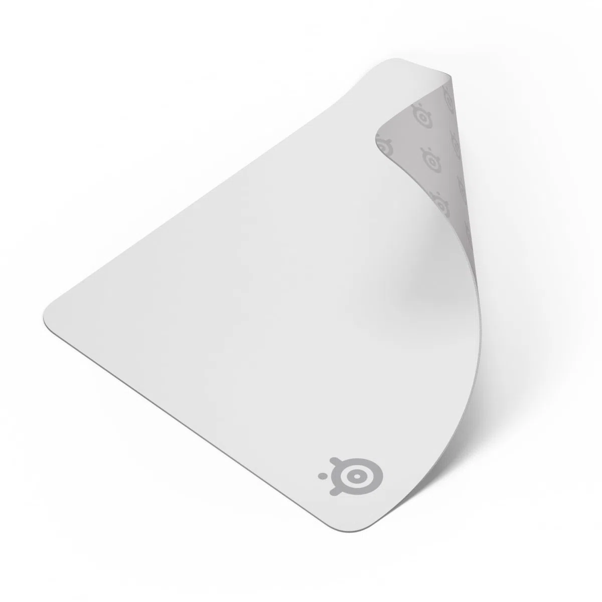 SteelSeries QcK Alfombrilla Gaming Grande - Blanco - Base Antideslizante - Seguimiento y Estabilidad Top - Optimizada para sensores - 450mm x 400mm - FPS, MOBA, RTS, MMO