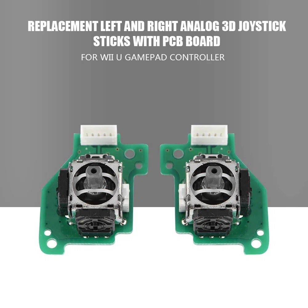 Yctze Joystick analógico 3D, Joystick de Unidad de Control de Repuesto de 2 Piezas, módulo de Sensor analógico para Wii U Gamepad Controller