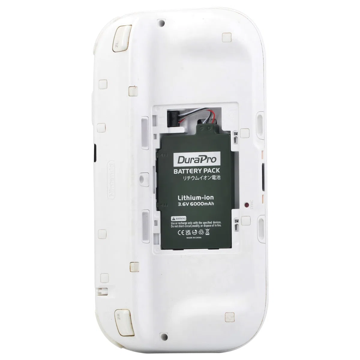 DuraPro Batería de 6000 mAh para Nintendo Wii U Wii-U WUP-012 WUP-010 Gamepad