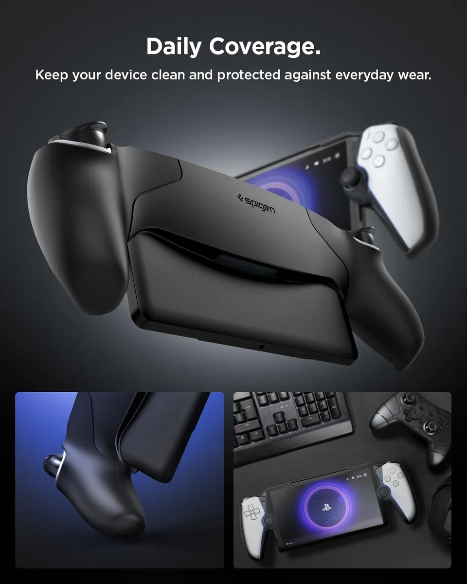 Spigen Funda Thin Fit Compatible con PlayStation Portal Remote Player - Negro