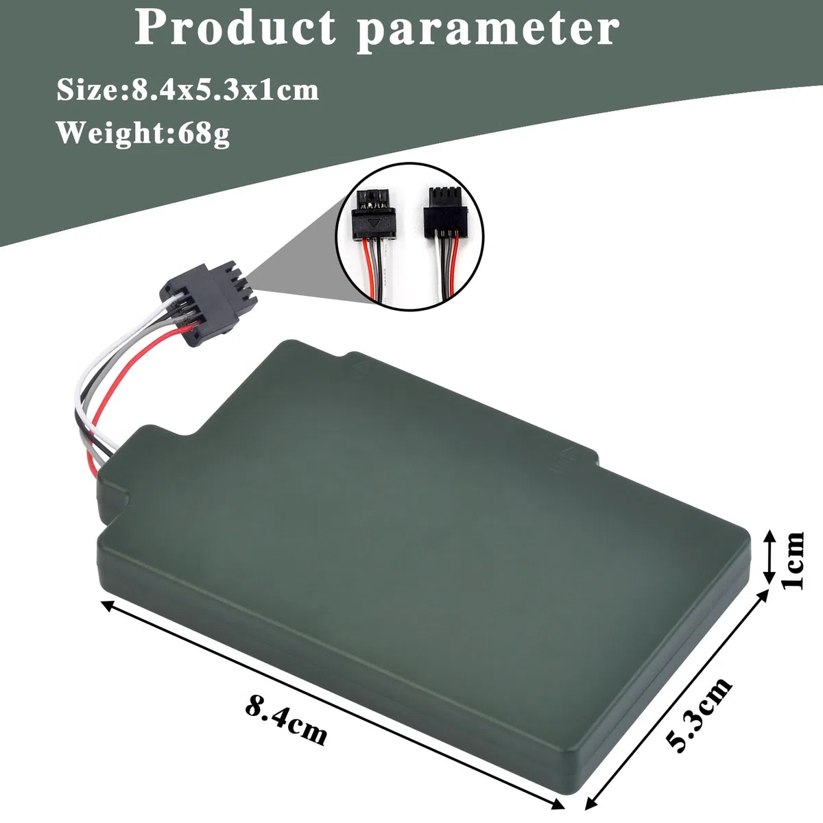 DuraPro Batería de 6000 mAh para Nintendo Wii U Wii-U WUP-012 WUP-010 Gamepad