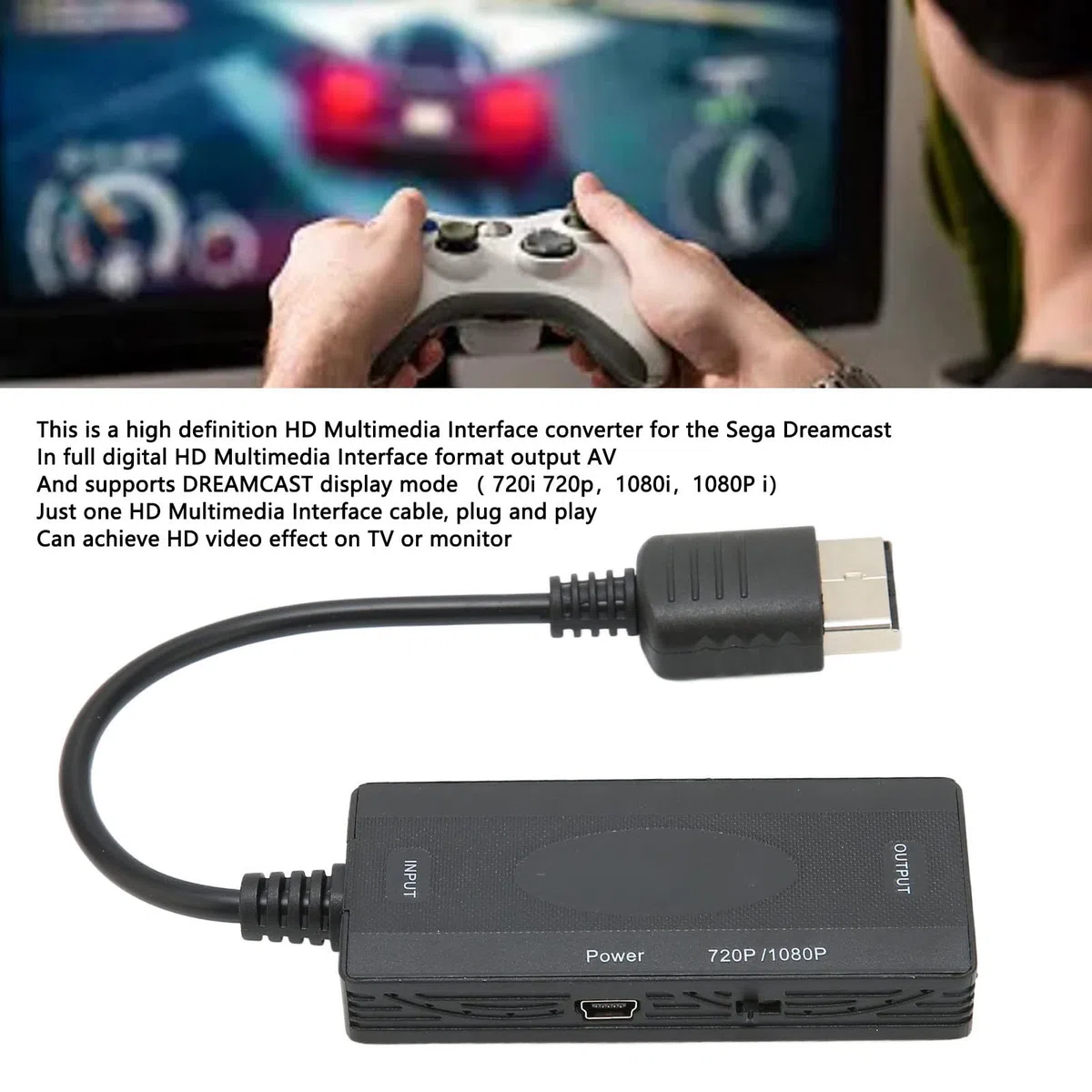 KIMISS para Dreamcast, Convertidor de Interfaz HD Hdmi Dreamcast a Cable Multimedia para Consola DC
