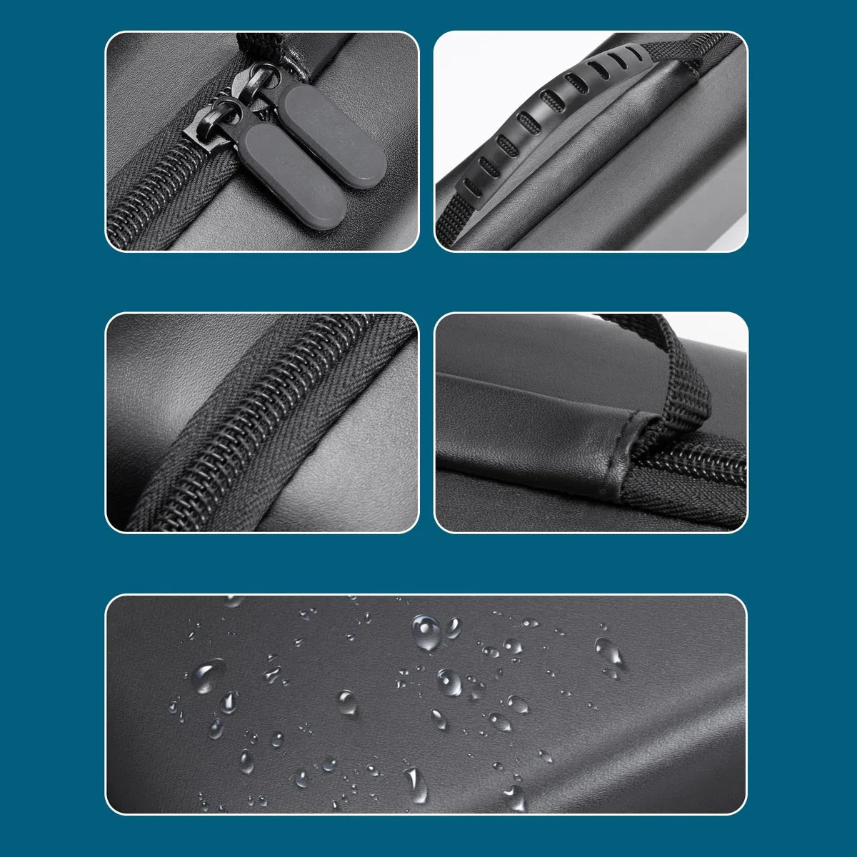 Hzycwgone Funda para MSI Claw,Viajar Bolsa de Transporte para MSI Claw A1M Juegos Portátiles,Estuche Rígido con Ranura para Tarjetas de Juego & Bolsillo de Malla para MSI Claw Accesorios(Negro)