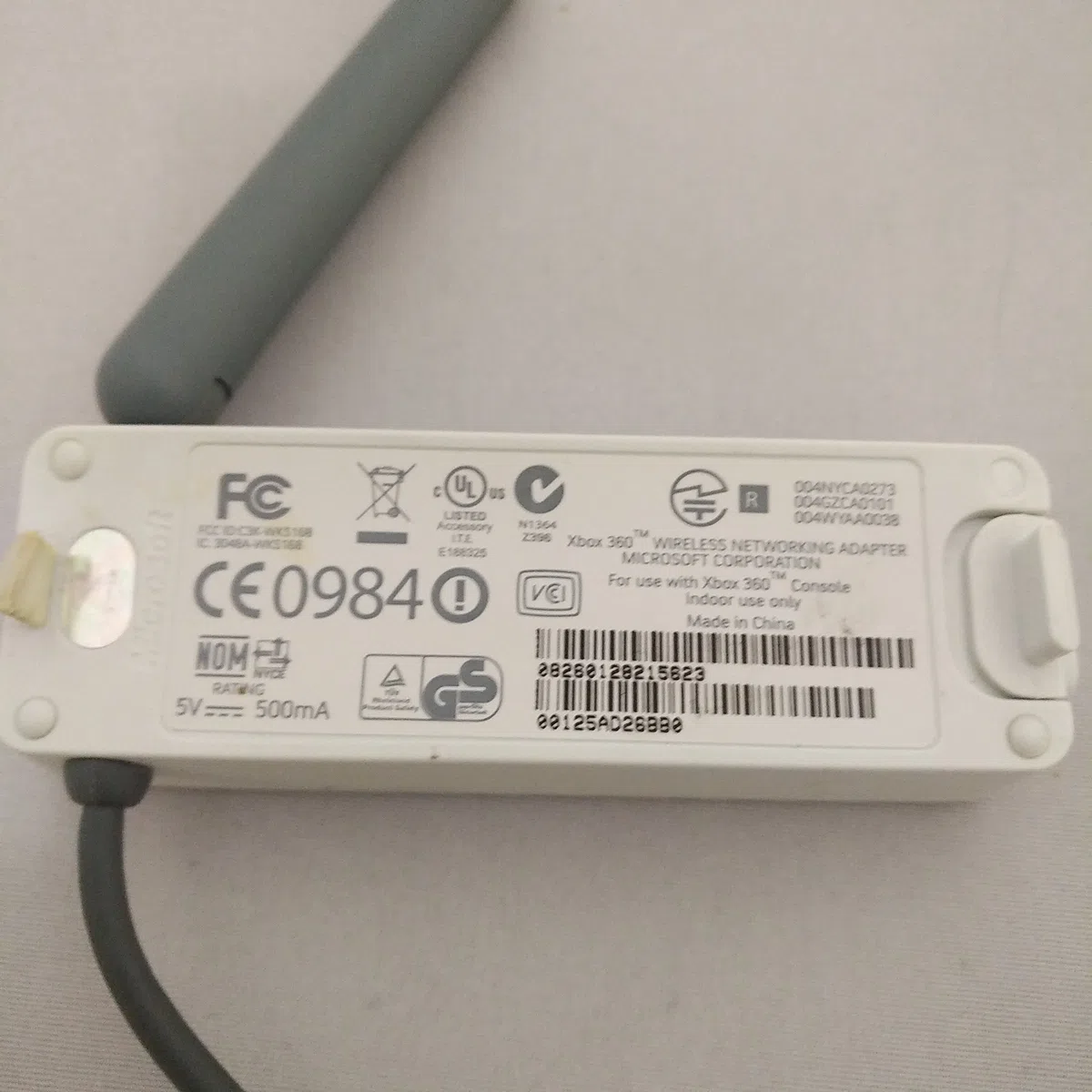 Microsoft - Receptor Wi-Fi para Xbox 360 (adaptador de red inalámbrica)