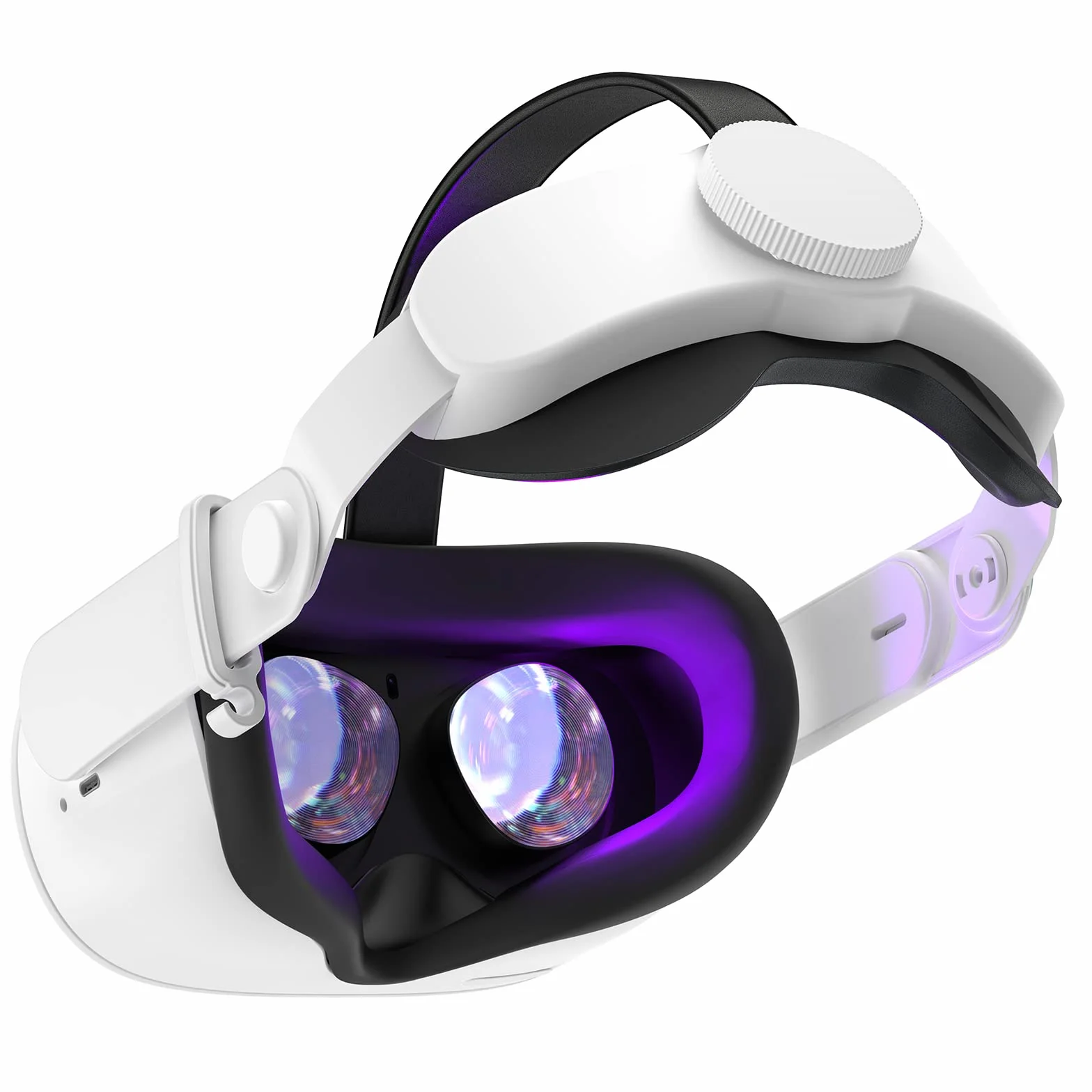 SUPERUS Correa para Oculus Quest 2 - Reemplazo de Correa Elite para Meta/Oculus Quest 2, Accesorios VR para Quest 2 - Comodidad Mejorada, Reduce la presión de la Cabeza - con bisagra Ajustable