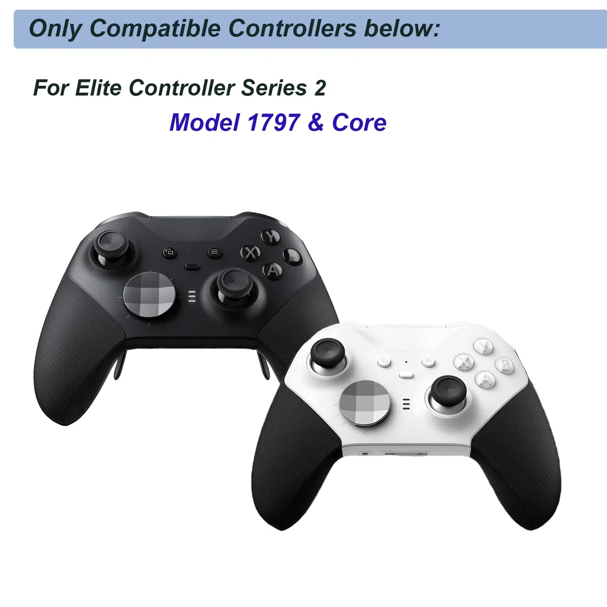 Botones de repuesto para mando Elite Series 2 para Xbox One Elite Series 2 (modelo 1797) y Elite Series 2 Core Controller (6 en 1, rojo)