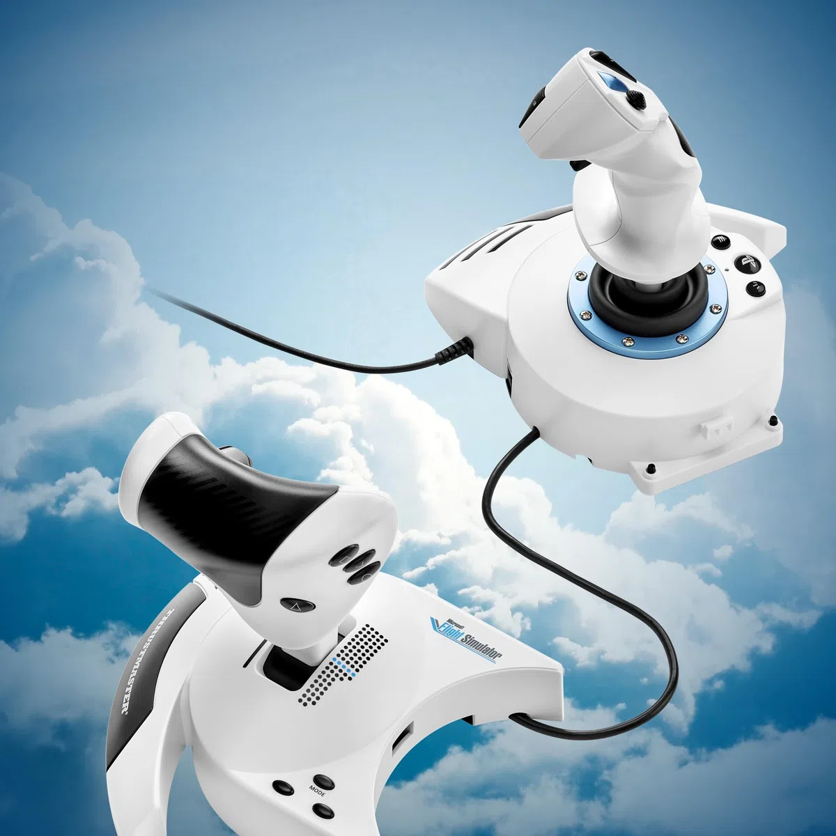 Thrustmaster T.Flight Hotas 5 Microsoft Flight Simulator Edition - Joystick de Vuelo, Mando de Potencia y Controlador de Simulación con Licencia Oficial de Microsoft Flight Simulator para PS5, PS4, PC